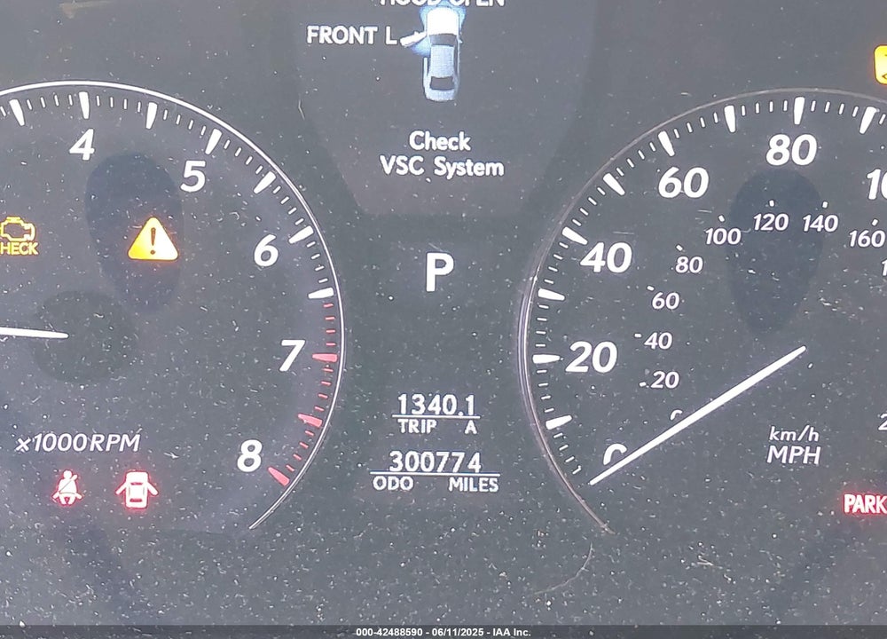 2007 LEXUS LS 460 VIN: JTHBL46F875047078