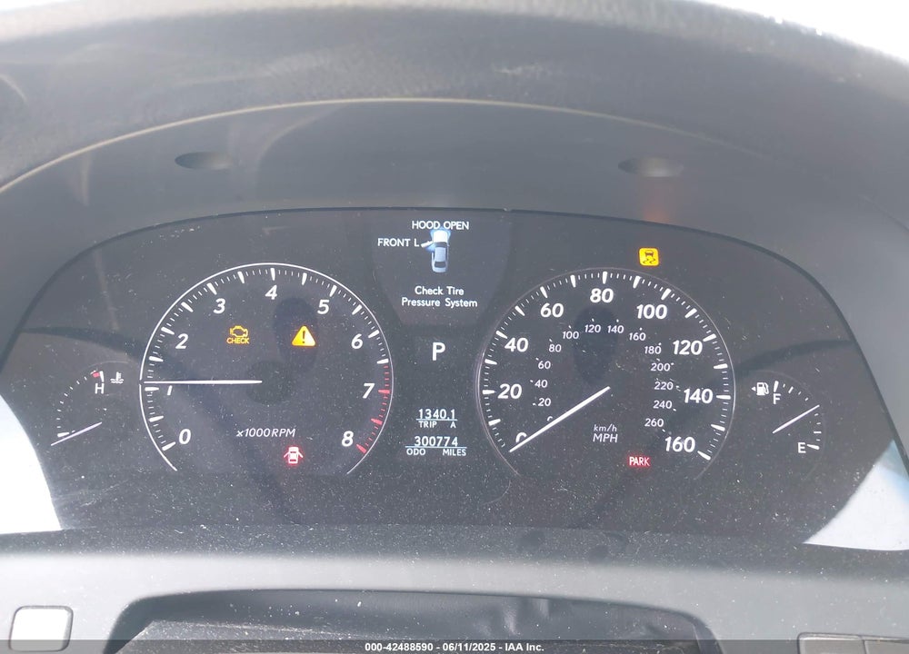 2007 LEXUS LS 460 VIN: JTHBL46F875047078