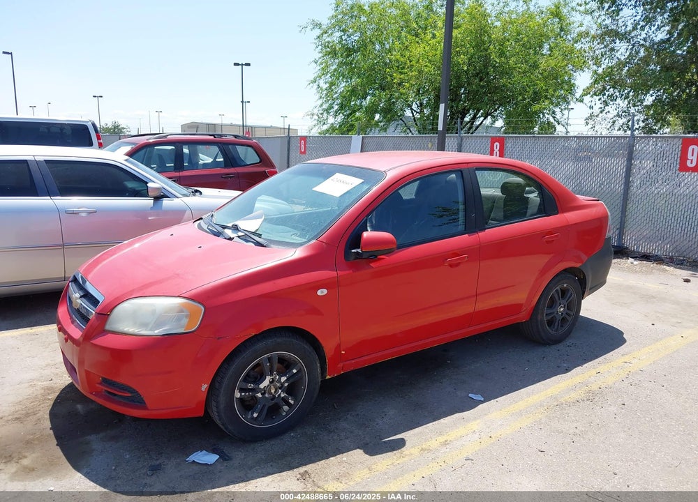 2007 CHEVROLET AVEO VIN: KL1TD56687B073388