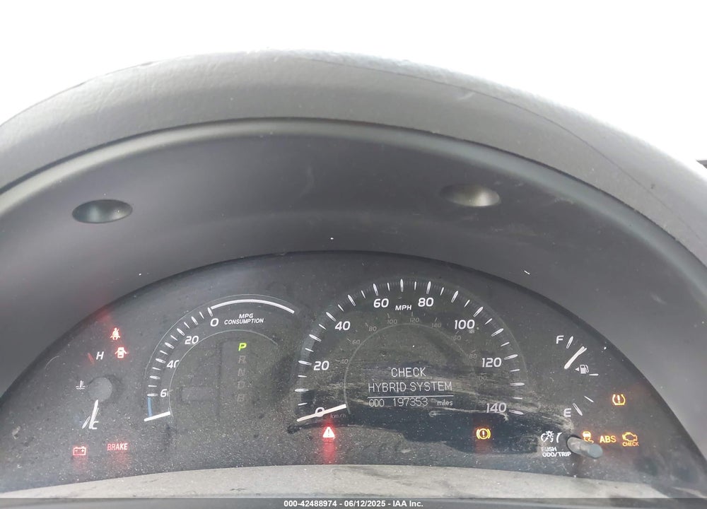2008 TOYOTA CAMRY HYBRID VIN: 4T1BB46K48U032372