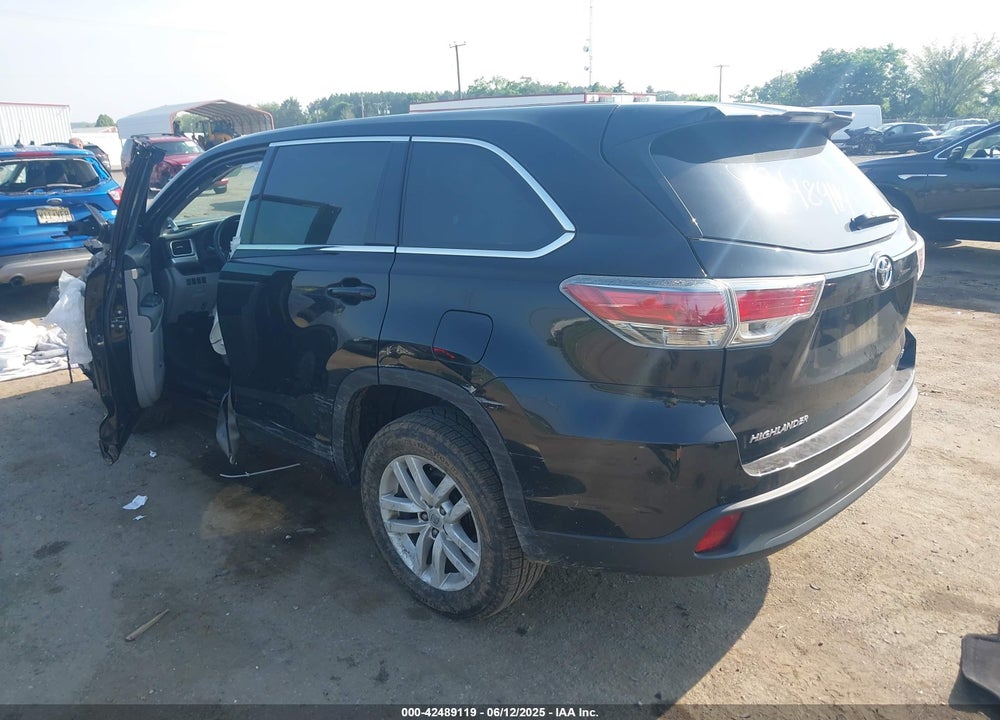 2015 TOYOTA HIGHLANDER VIN: 5TDZARFH5FS016383