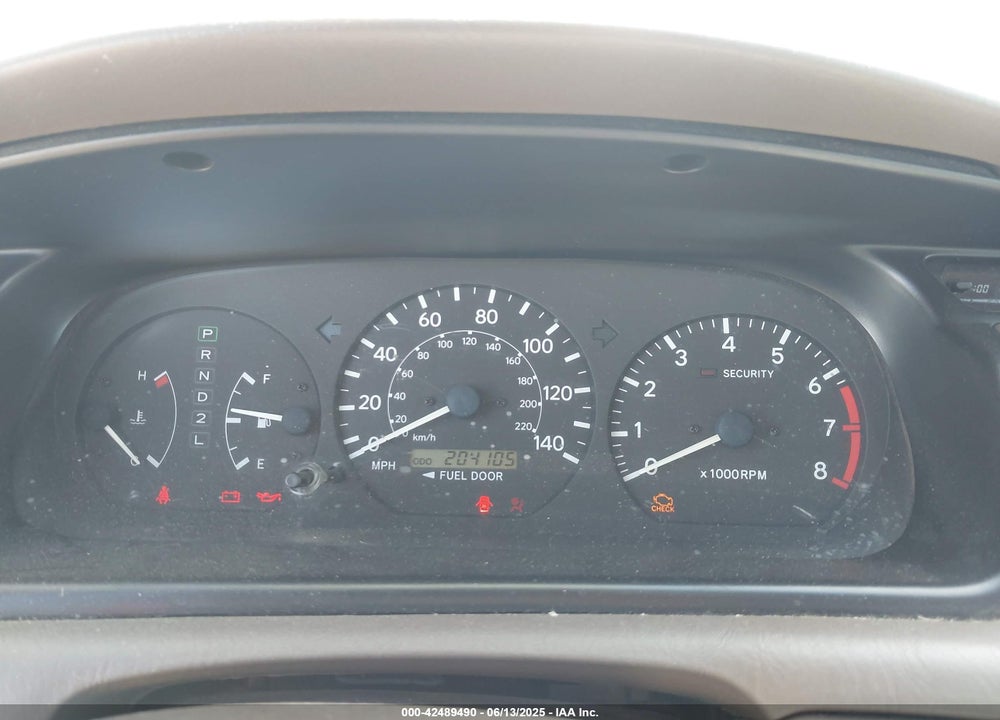 2000 TOYOTA CAMRY XLE V6 VIN: JT2BF28K3Y0243380