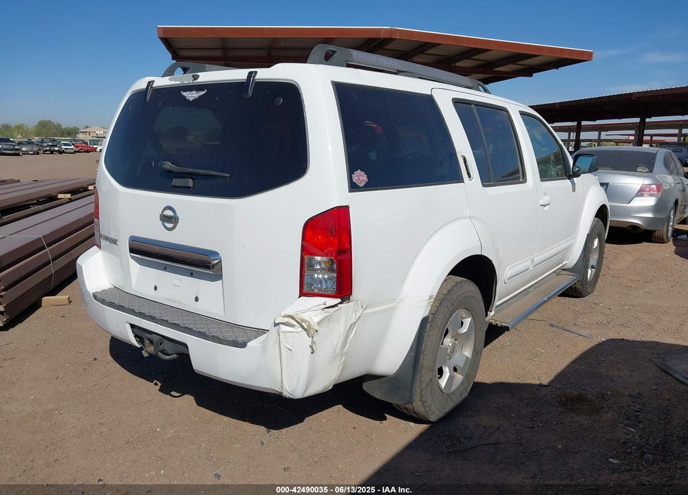 2006 NISSAN PATHFINDER S VIN: 5N1AR18U16C671008