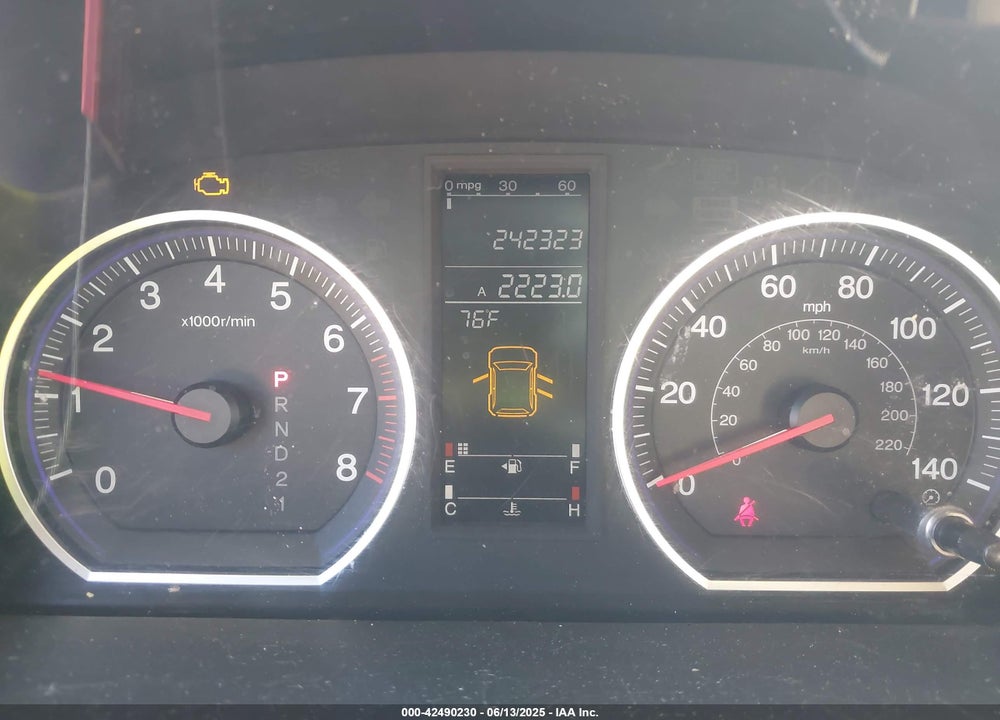 2009 HONDA CR-V EX-L VIN: 5J6RE38789L023284