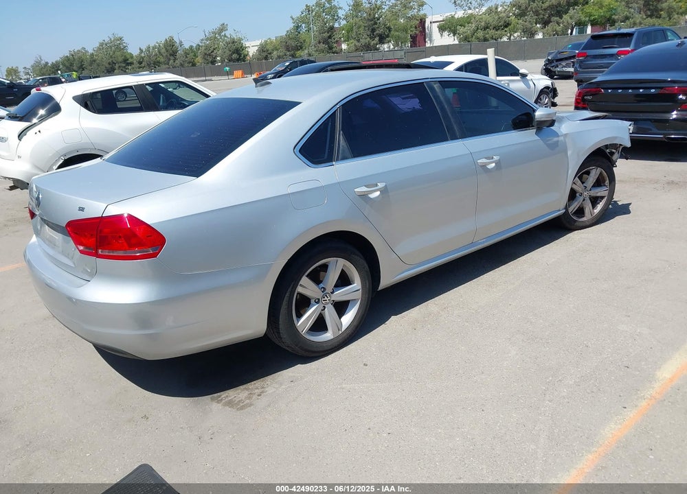 2013 VOLKSWAGEN PASSAT VIN: 1VWBP7A39DC026166