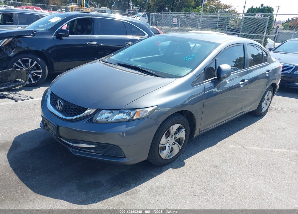 2013 HONDA CIVIC LX VIN: 19XFB2F55DE252598