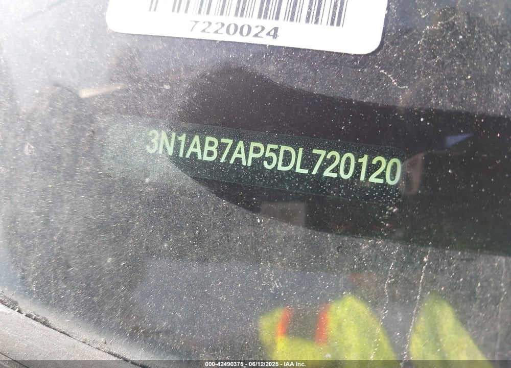 2013 NISSAN SENTRA VIN: 3N1AB7AP5DL720120