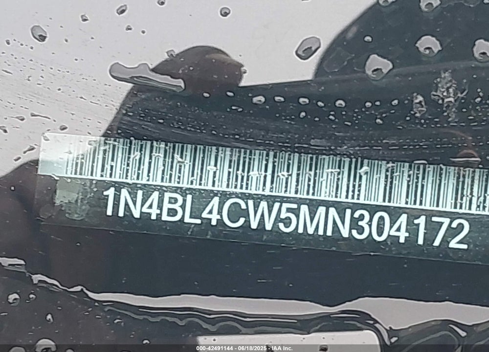 2021 NISSAN ALTIMA VIN: 1N4BL4CW5MN304172