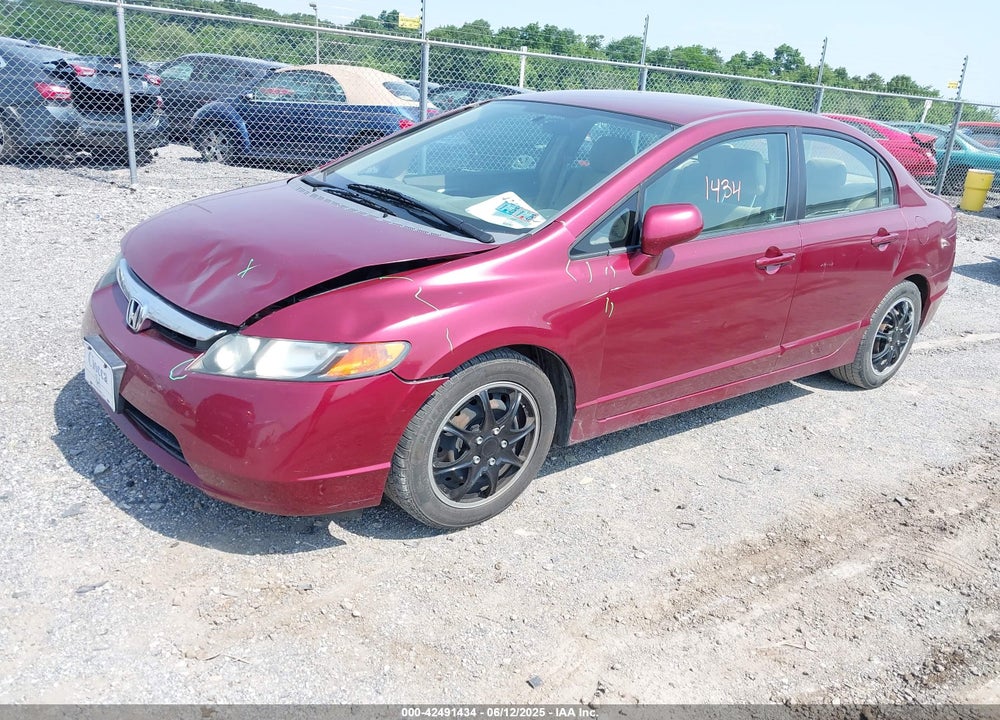 2008 HONDA CIVIC LX VIN: 2HGFA15518H529046
