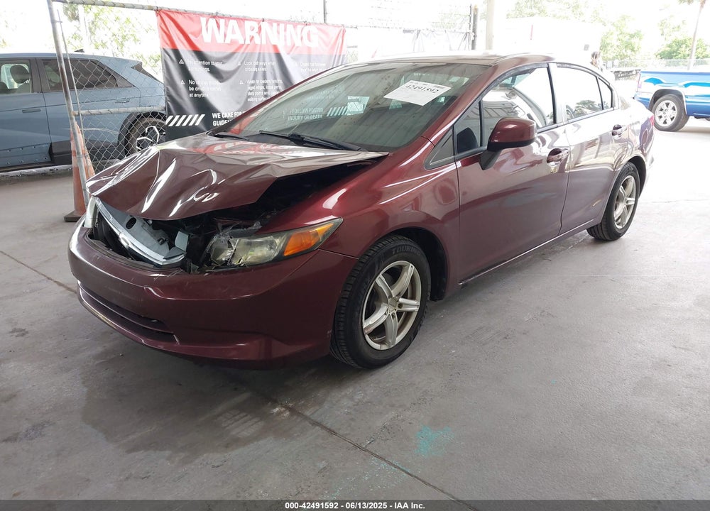 2012 HONDA CIVIC VIN: 19XFB2F51CE064322