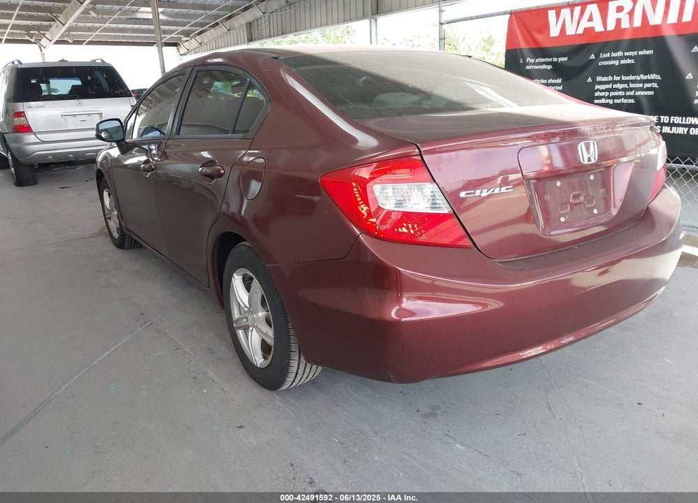 2012 HONDA CIVIC VIN: 19XFB2F51CE064322