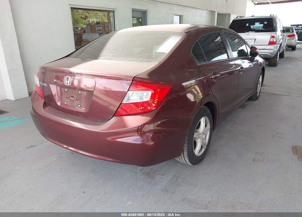 2012 HONDA CIVIC VIN: 19XFB2F51CE064322