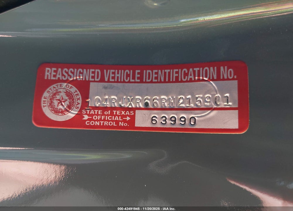 2024 JEEP WRANGLER 4XE VIN: 1C4RJXR66RW215901