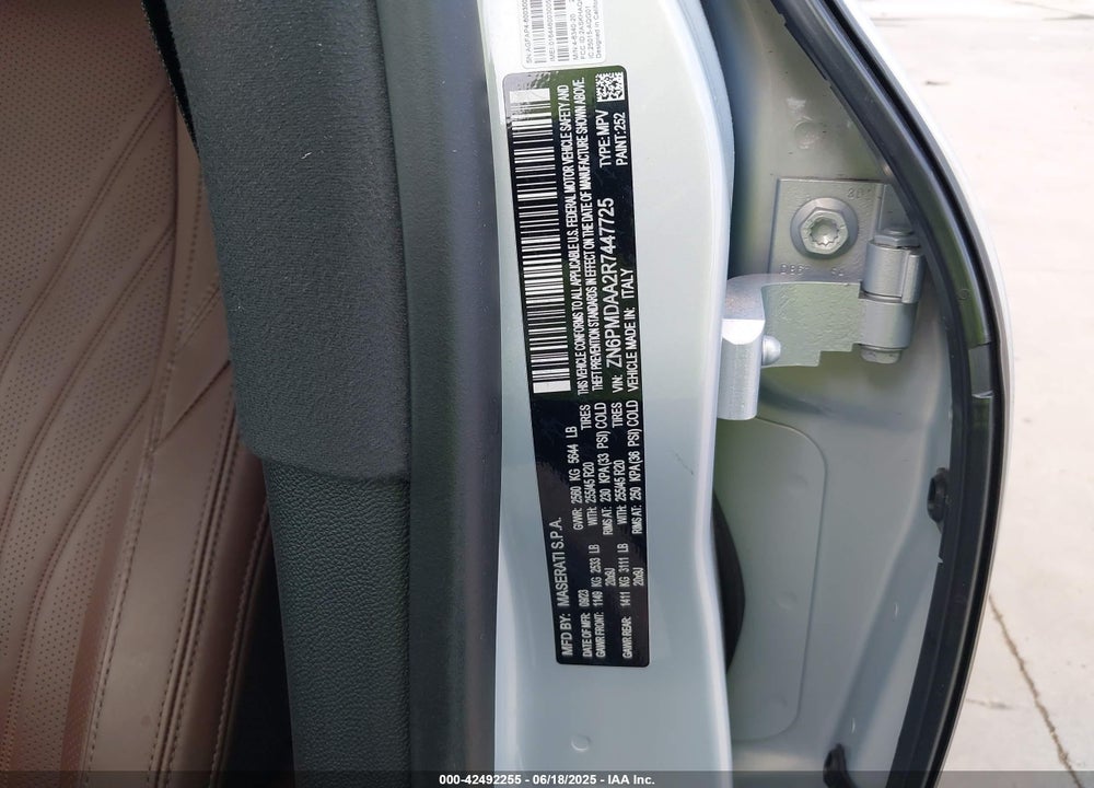 2024 MASERATI GRECALE VIN: ZN6PMDAA2R7447725