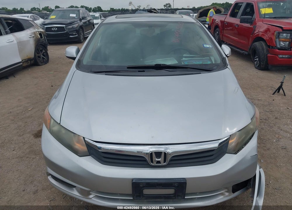 2012 HONDA CIVIC VIN: 19XFB2F85CE065824