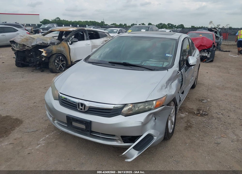 2012 HONDA CIVIC VIN: 19XFB2F85CE065824