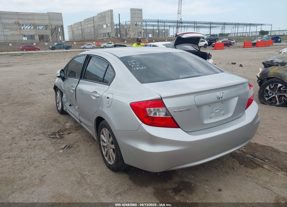 2012 HONDA CIVIC VIN: 19XFB2F85CE065824