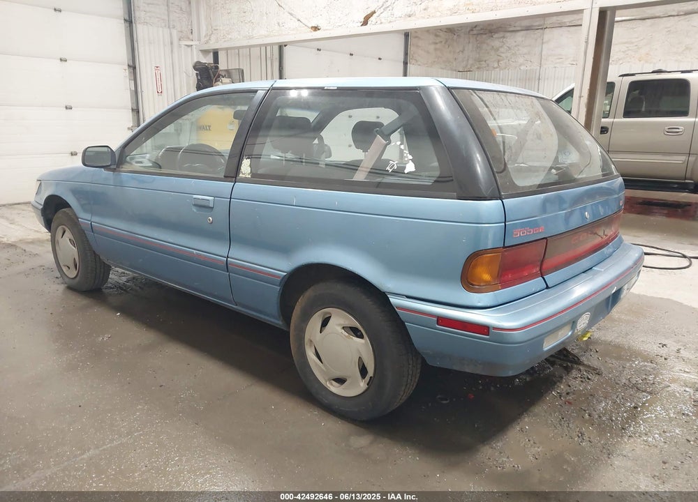 1991 DODGE COLT GL/200E VIN: JB3CU24A5MU059139