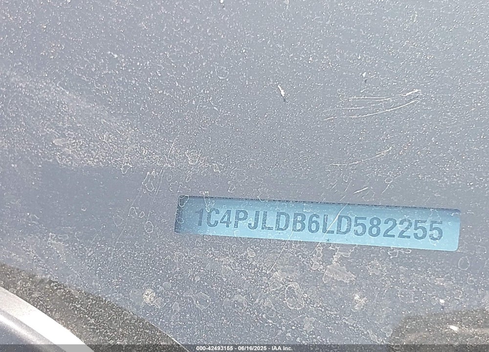 2020 JEEP CHEROKEE VIN: 1C4PJLDB6LD582255