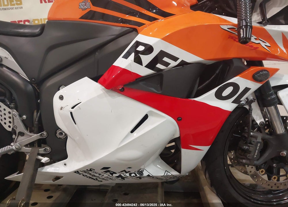2009 HONDA CBR600 RR VIN: JH2PC40009K203301