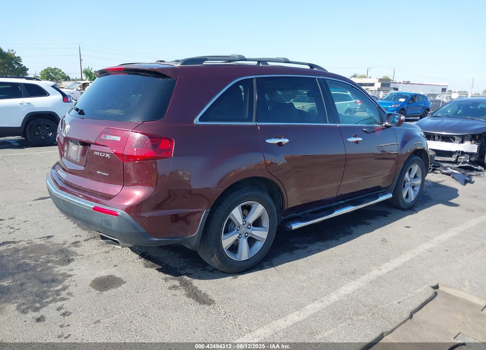 2012 ACURA MDX VIN: 2HNYD2H37CH539310