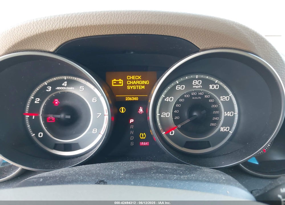 2012 ACURA MDX VIN: 2HNYD2H37CH539310