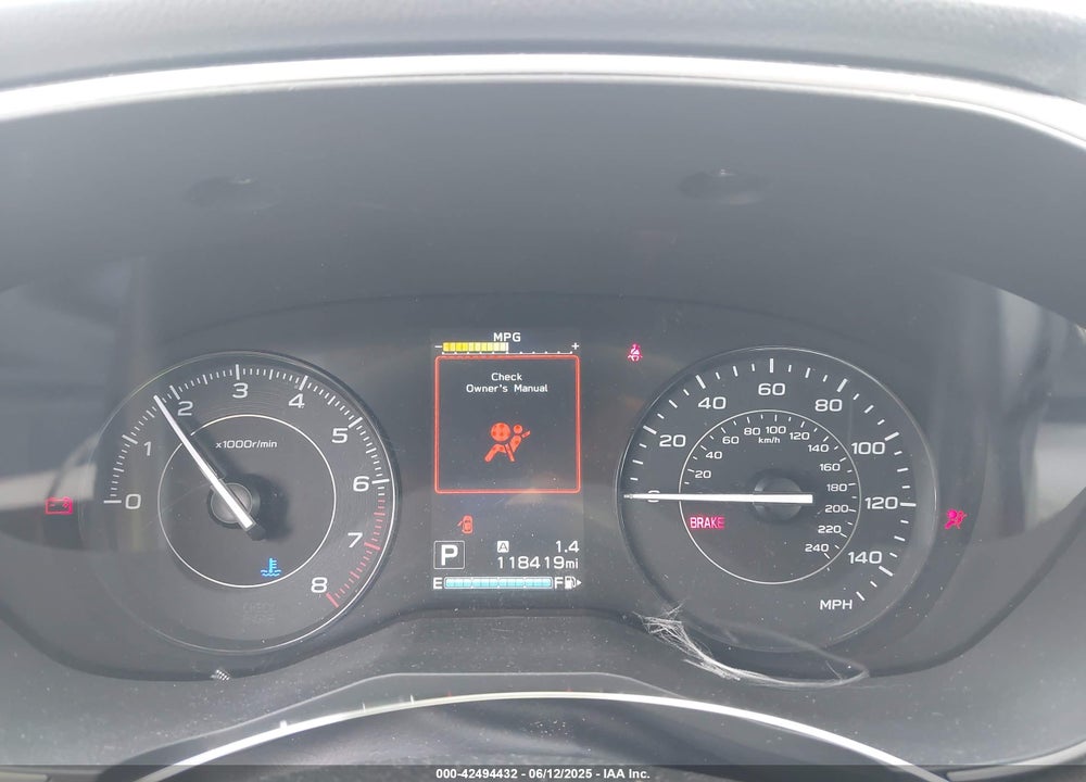 2020 SUBARU IMPREZA VIN: 4S3GTAV61L3732312