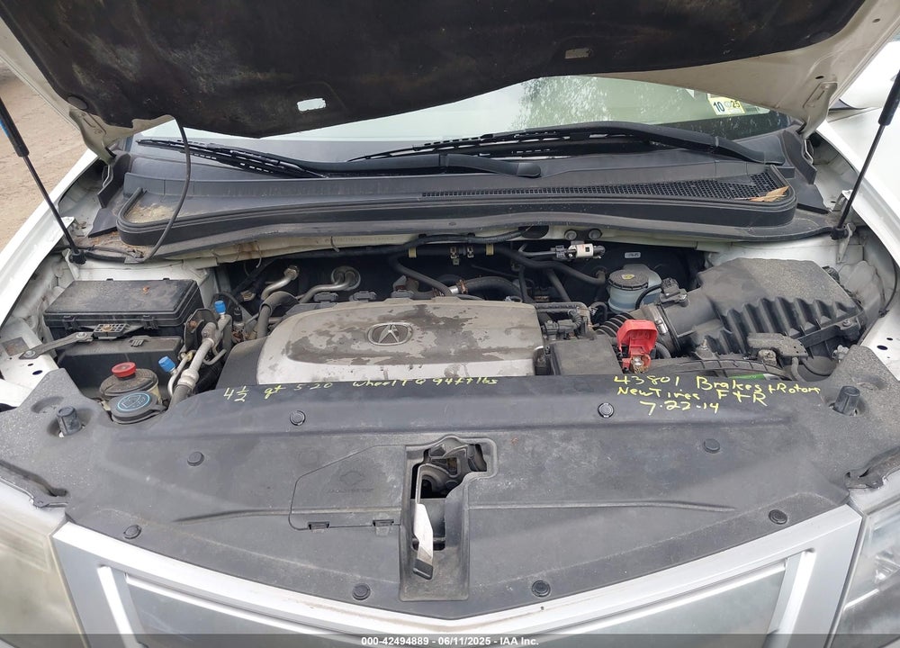 2011 ACURA MDX VIN: 2HNYD2H24BH514063