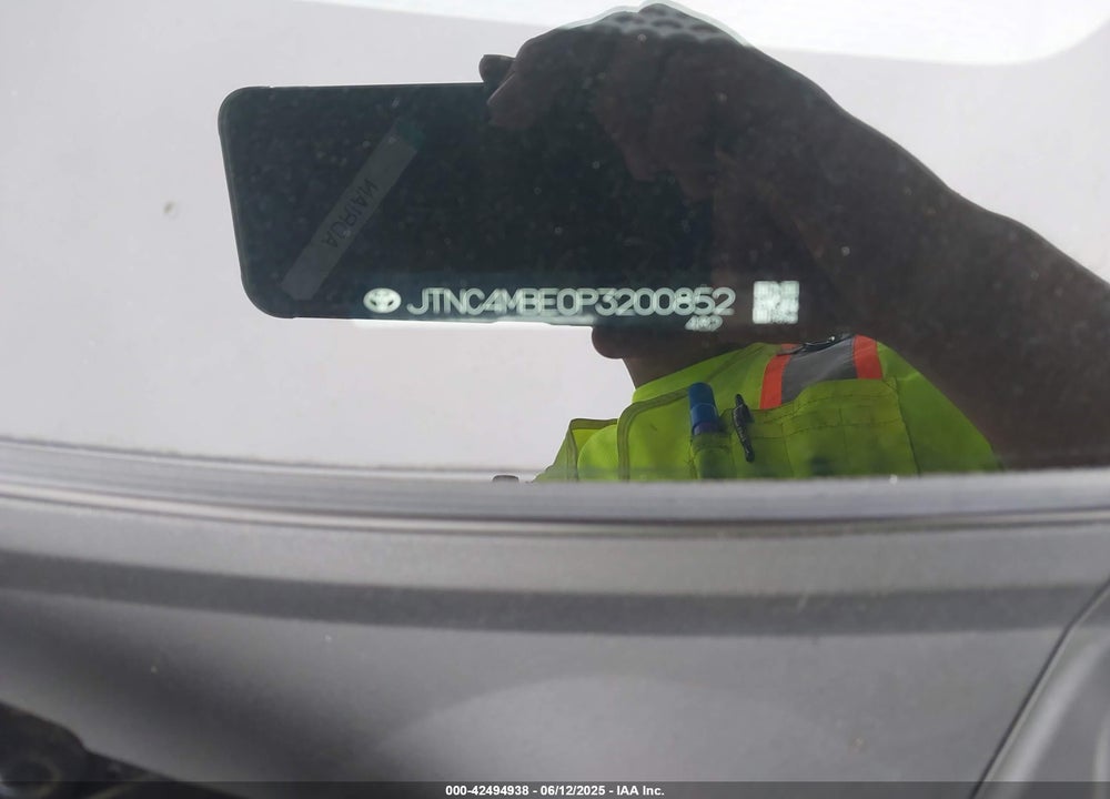 2023 TOYOTA COROLLA VIN: JTNC4MBE0P3200852