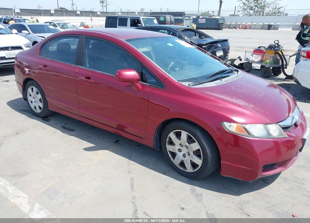 2009 HONDA CIVIC LX VIN: 1HGFA16589L013480