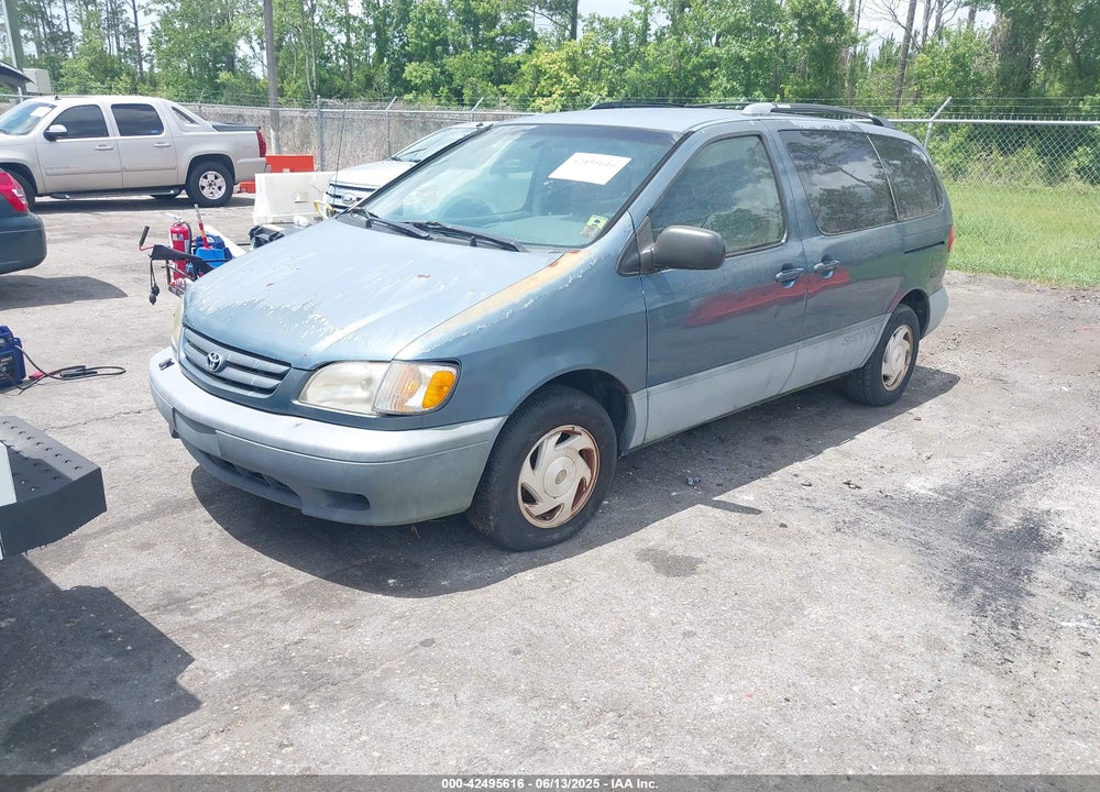 2002 TOYOTA SIENNA LE VIN: 4T3ZF13C52U437850