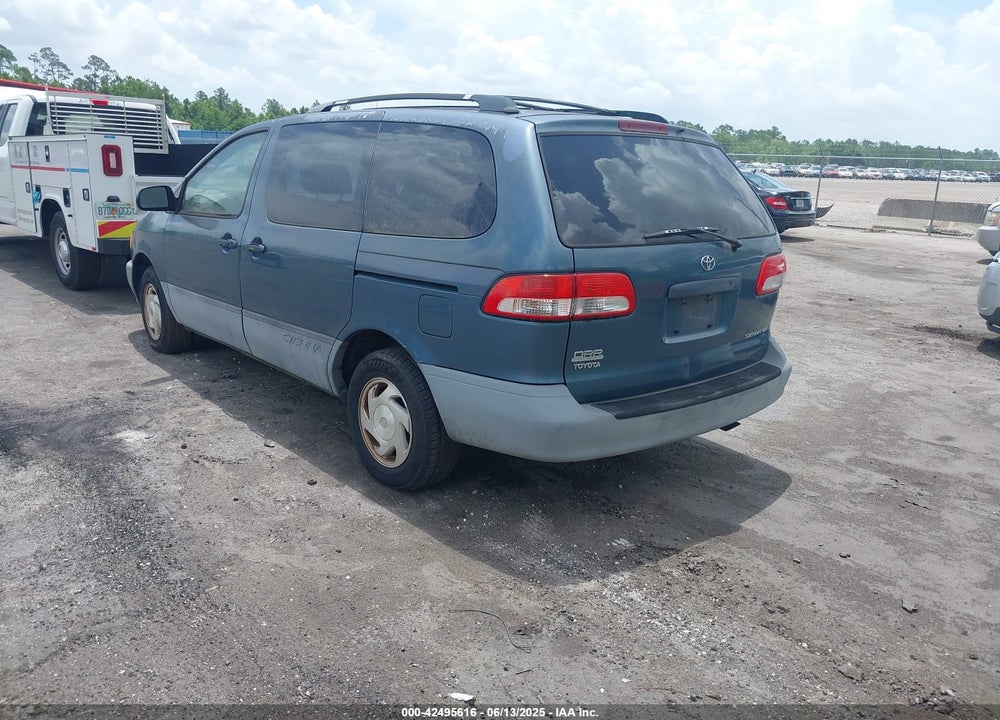 2002 TOYOTA SIENNA LE VIN: 4T3ZF13C52U437850