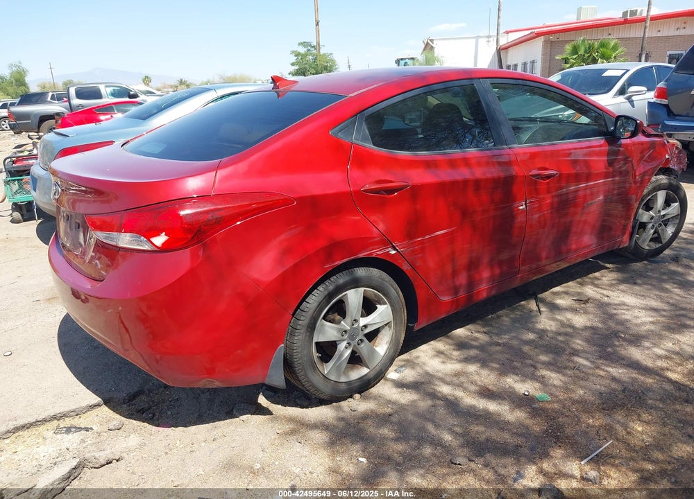 2013 HYUNDAI ELANTRA GLS VIN: KMHDH4AE2DU751302