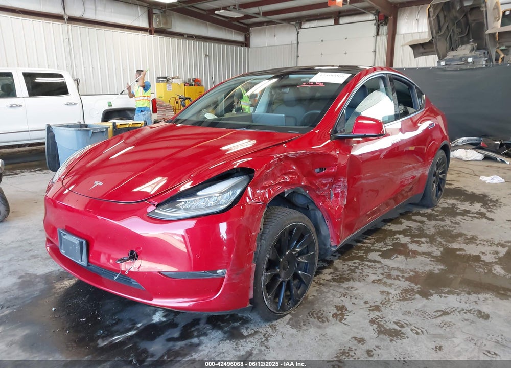 2021 TESLA MODEL Y VIN: 5YJYGAEE7MF125853