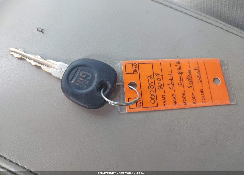 2009 CHEVROLET IMPALA VIN: 2G1WB57K491306685