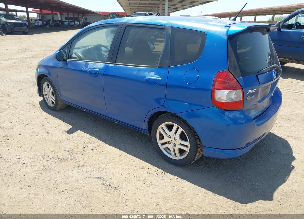 2007 HONDA FIT SPORT VIN: JHMGD38647S008483