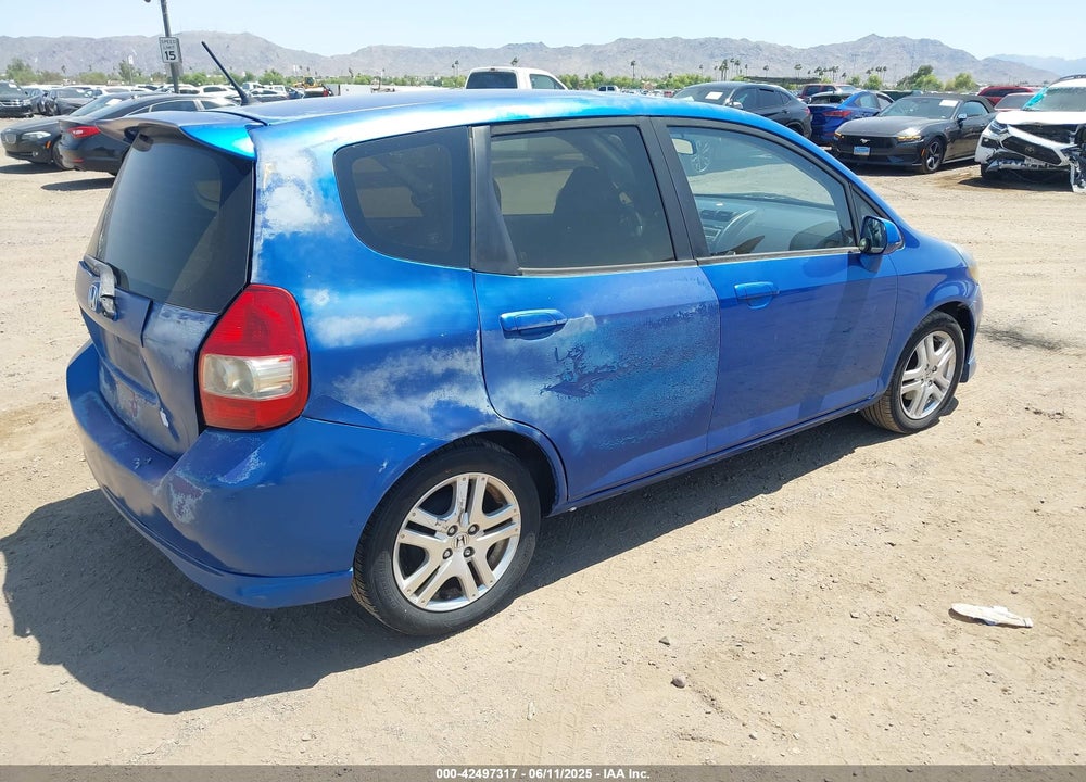 2007 HONDA FIT SPORT VIN: JHMGD38647S008483