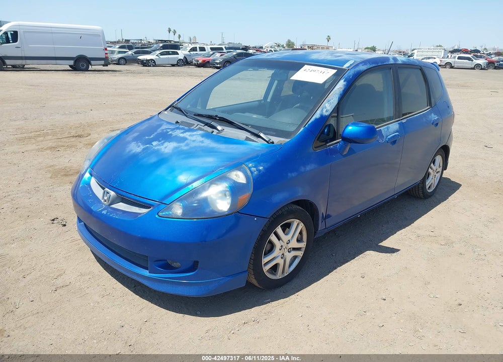 2007 HONDA FIT SPORT VIN: JHMGD38647S008483