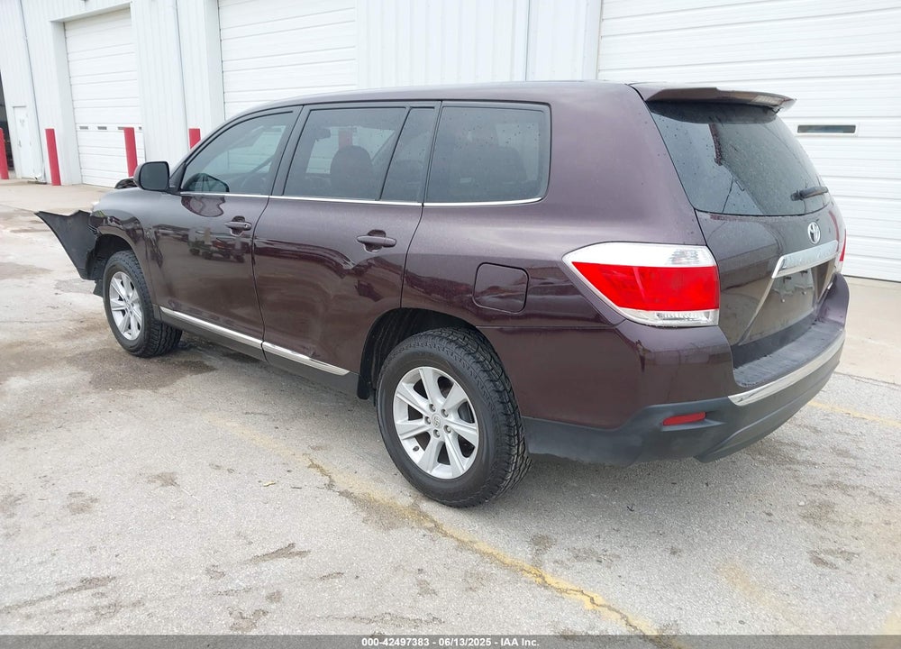 2013 TOYOTA HIGHLANDER VIN: 5TDBK3EH9DS218413
