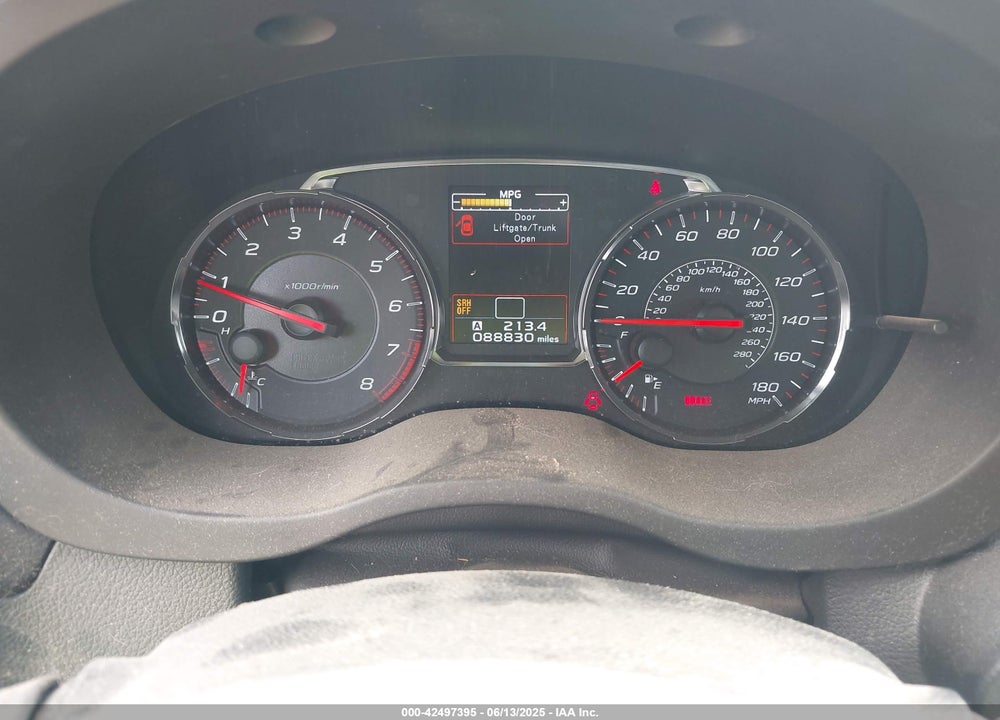 2019 SUBARU WRX VIN: JF1VA1J68K9821007