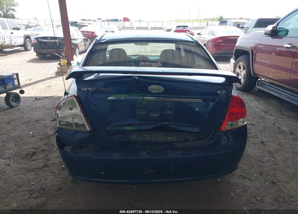 2009 KIA SPECTRA EX VIN: KNAFE221795636313