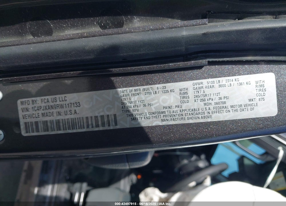 2024 JEEP WRANGLER / VIN: 1C4PJXAN9RW117133
