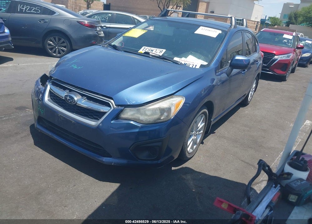 2012 SUBARU IMPREZA 2.0I PREMIUM VIN: JF1GPAB62CH245489