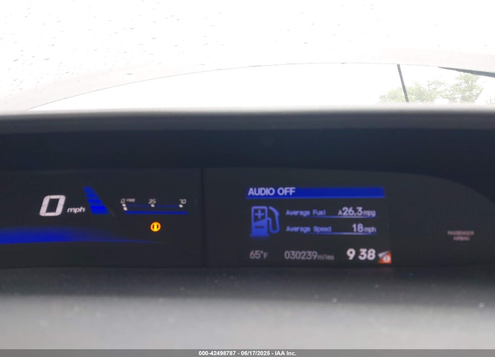 2013 HONDA CIVIC VIN: 19XFB2F57DE201040