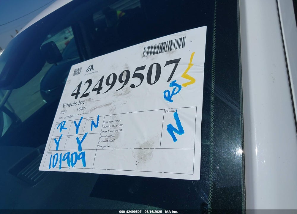 2020 FORD RANGER XL VIN: 1FTER4EH1LLA53598