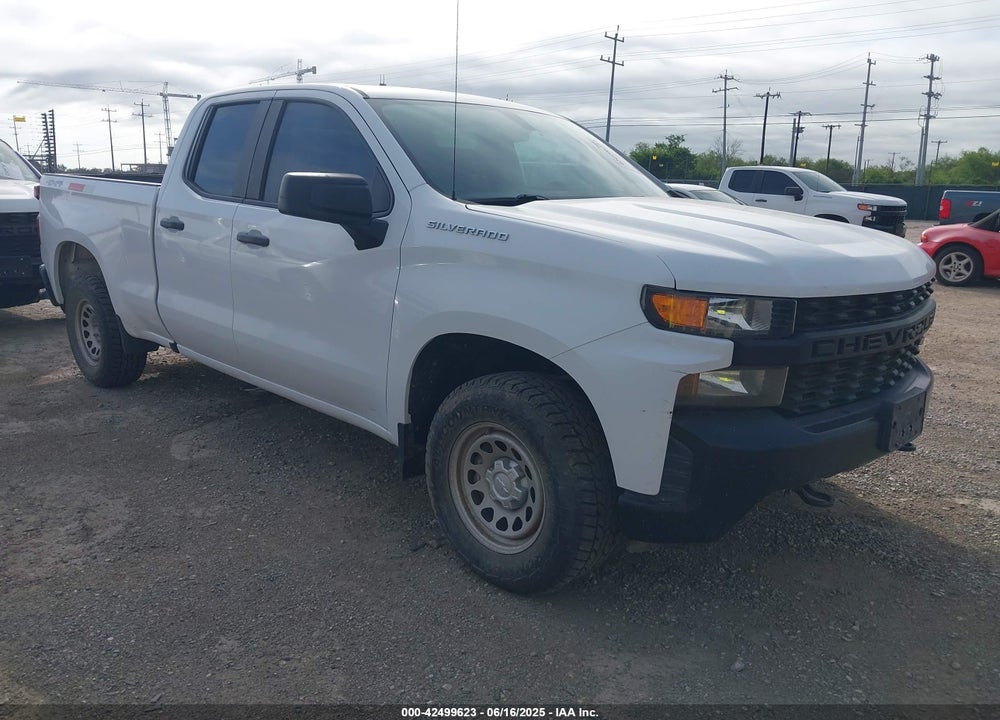2021 CHEVROLET SILVERADO 1500 4WD DOUBLE CAB STANDARD BED WT VIN: 1GCRYAEF8MZ217607
