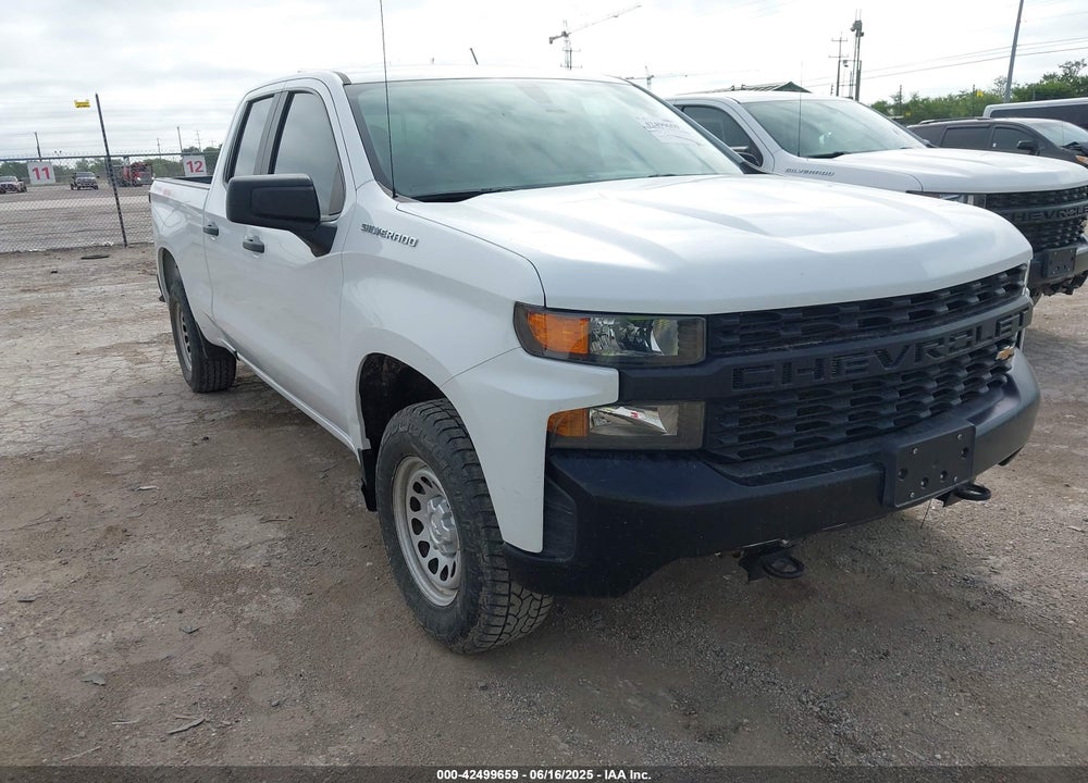 2021 CHEVROLET SILVERADO 1500 4WD DOUBLE CAB STANDARD BED WT VIN: 1GCRYAEF0MZ218153