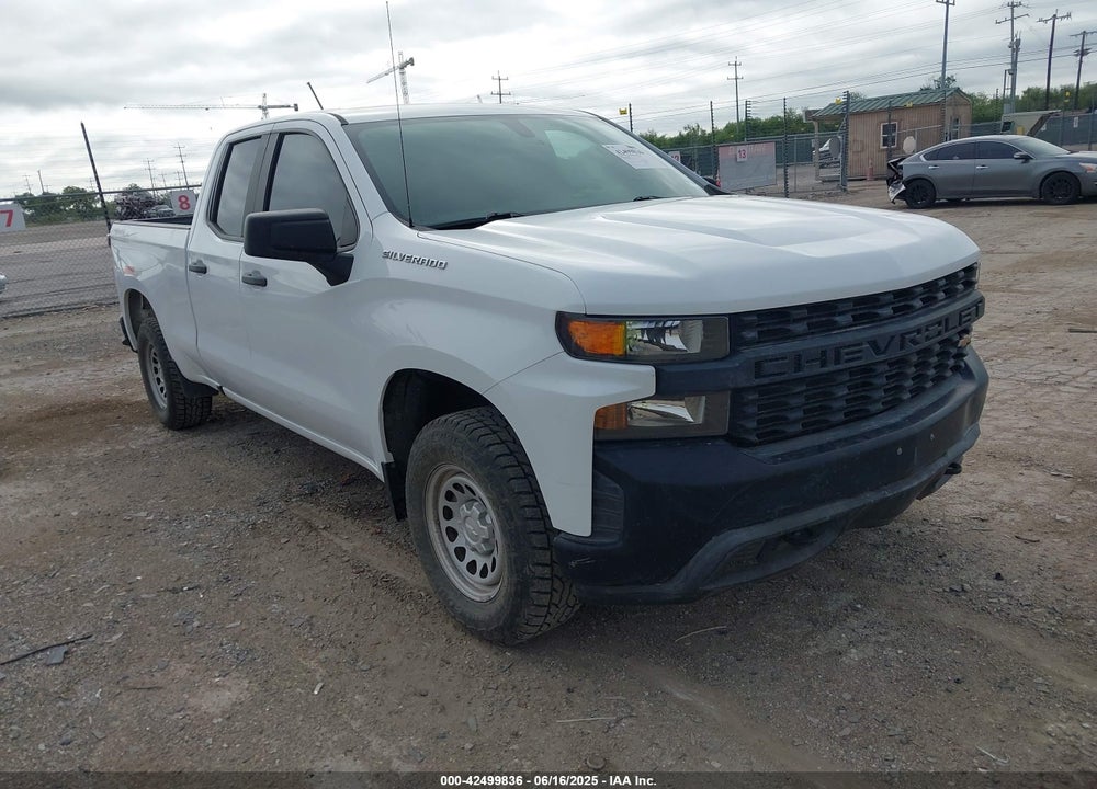2021 CHEVROLET SILVERADO 1500 4WD DOUBLE CAB STANDARD BED WT VIN: 1GCRYAEFXMZ217883