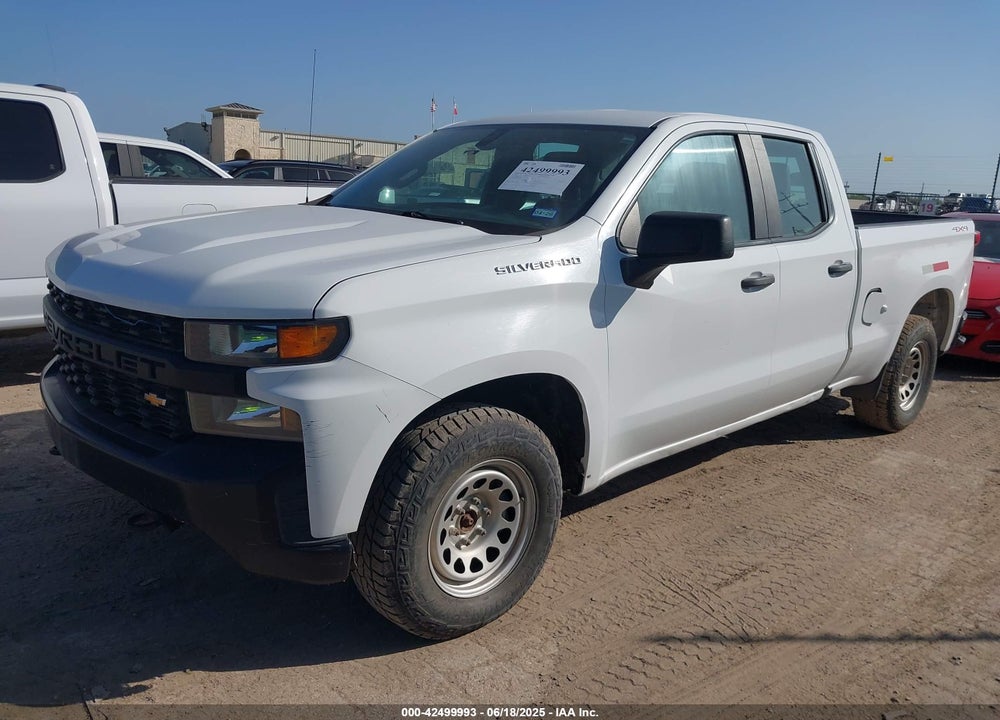 2020 CHEVROLET SILVERADO 1500 4WD DOUBLE CAB STANDARD BED WT VIN: 1GCRYAEF6LZ176764