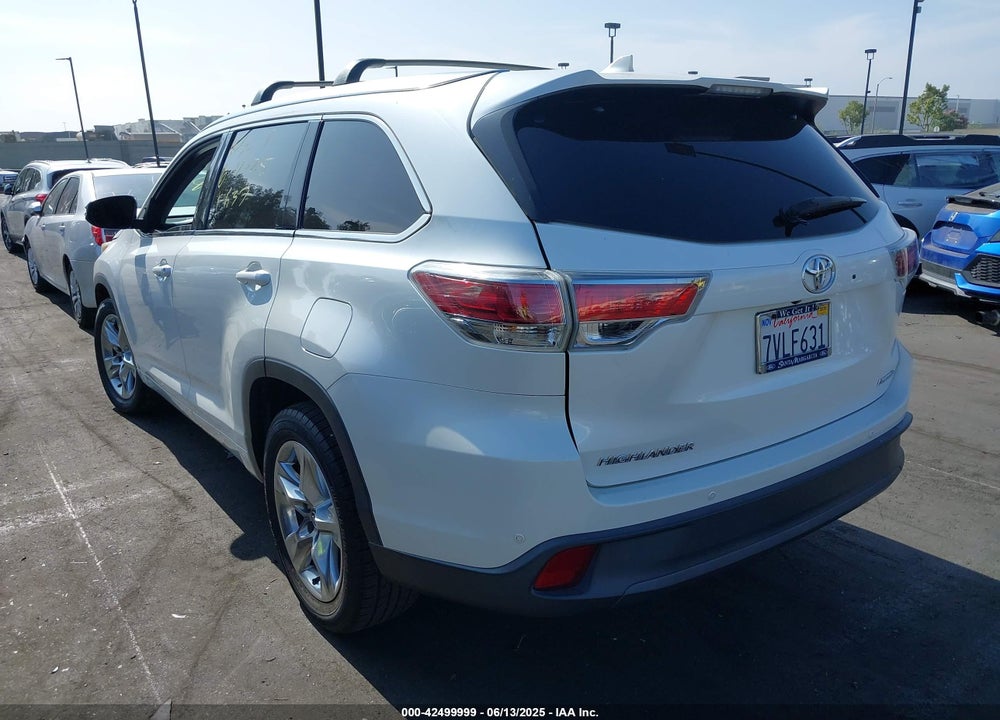 2016 TOYOTA HIGHLANDER LIMITED V6 VIN: 5TDYKRFH2GS181494